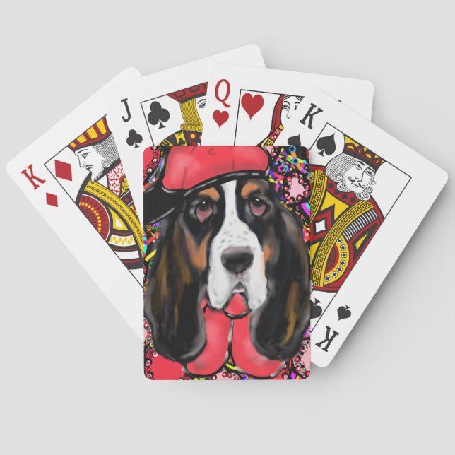 Basset Hound Spel Kort (Baksidan)