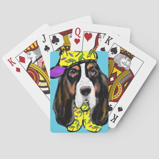 Basset Hound Spelkort (Baksidan)