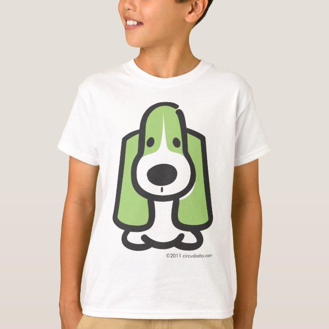 Basset Hound T Shirt (Framsida)