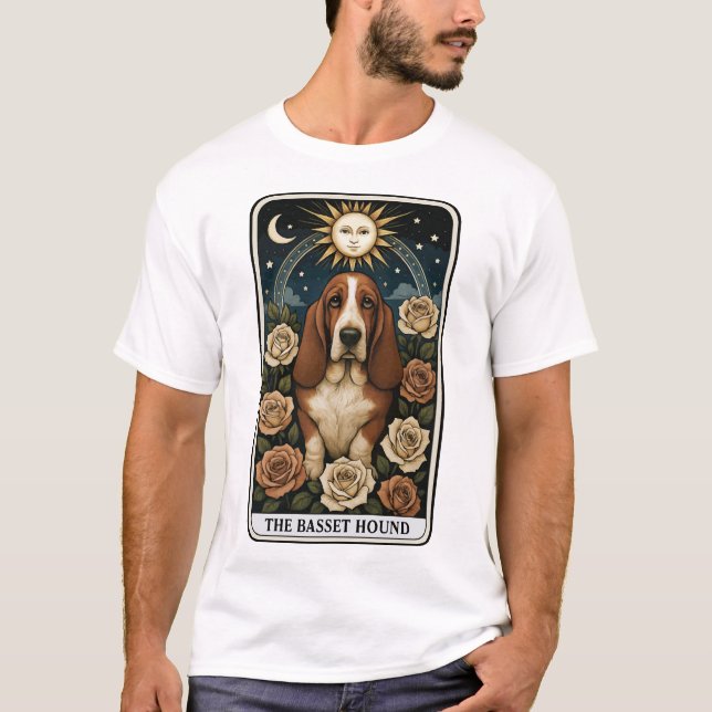 Basset Hound T Shirt (Framsida)