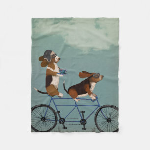 Basset Hound Tandem Fleecefilt