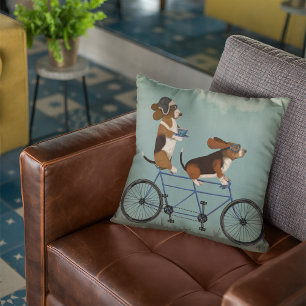 Basset Hound Tandem Kudde