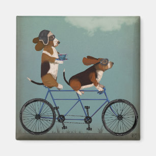 Basset Hound Tandem Magnet