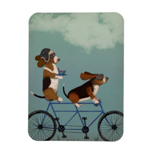 Basset Hound Tandem Magnet