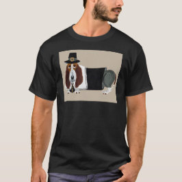 Basset Hound Thanksgiving Pilgrim T Shirt