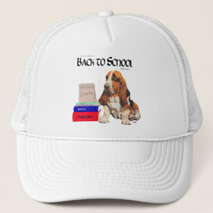 Basset Hound Tillbaka till skolan Truckerkeps