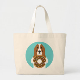 Basset Hound Tote Bag Jumbo Tygkasse