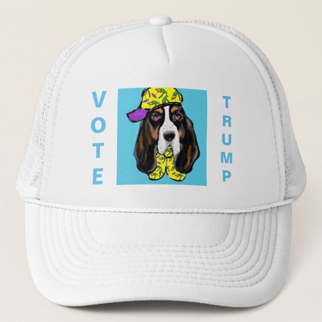 Basset Hound Trucker mössa Keps (Framsida)