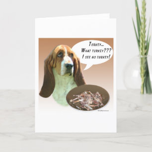 Basset Hound Turkiet Helgkort
