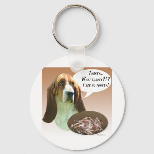 Basset Hound Turkiet Nyckelring