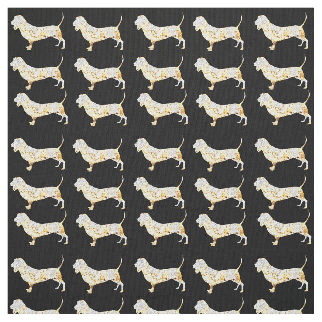 Basset Hound Tyg (Provkarta)