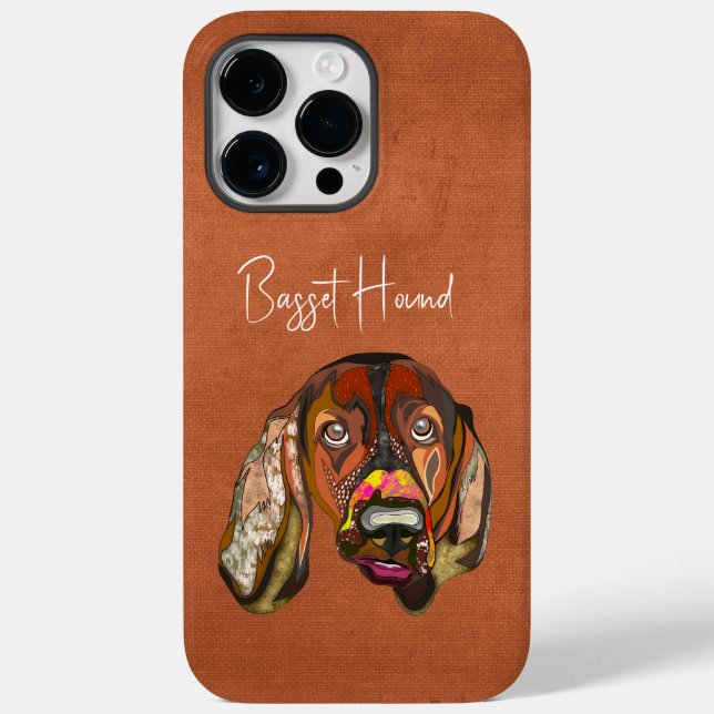 Basset Hound Ugly Ansikte Fodral-Mate iphone case (Baksida)