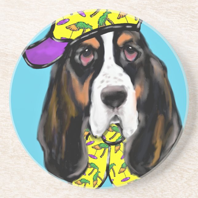Basset Hound Underlägg (Framsidan)
