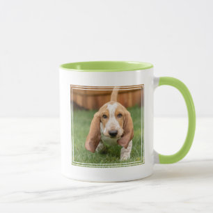 Basset Hound Valp Går Mugg