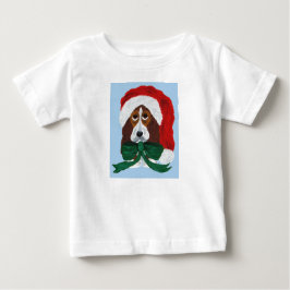 Basset Hound-valp i tomtehatt T Shirt