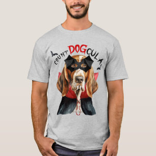 Basset Hound Vampire Hund Funny Halloween T Shirt