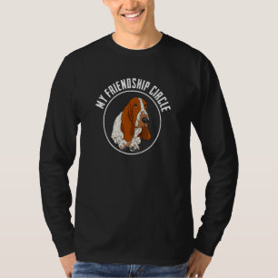 Basset Hound Vänskap Circle Hundägare Pun Slog T Shirt