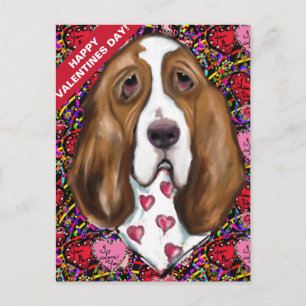 Basset Hound Vykort
