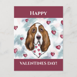 Basset Hound Vykort