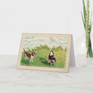 Basset Hounds - Vår i Luft Kort