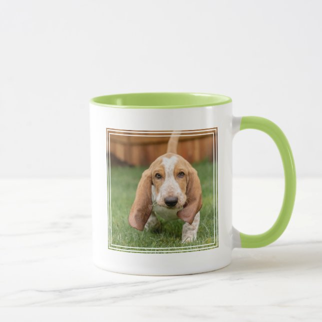 Basset Houng Puppy Walking Mugg (Höger)