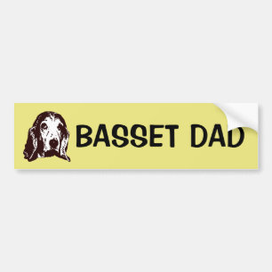 Basset Pappa Bildekal