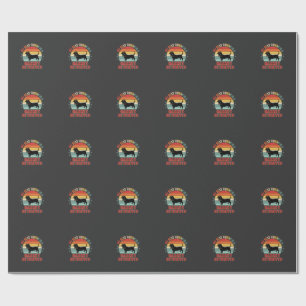 Basset Retriever Retro Solnedgång Hund Presentpapper
