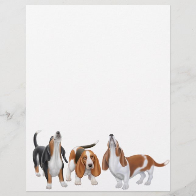 Basset Trio Letterhead (Framsida)