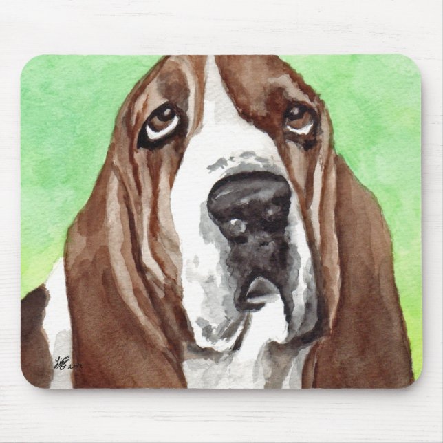 Basset Watercolor Musmatta (Framsidan)