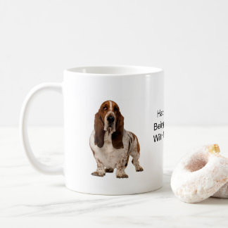 Bassethund - "en medlem av familjen ", kaffemugg