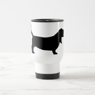 Bassethund (svarten) resemugg