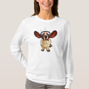Bassethund, T-tröja för långärmad för popkons T Shirt