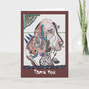 Bassethund Tack Kort