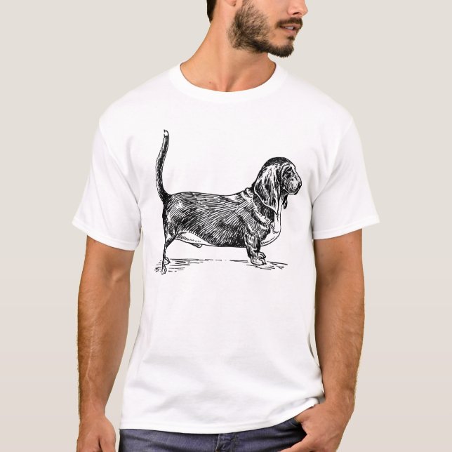 Bassethund Tee (Framsida)