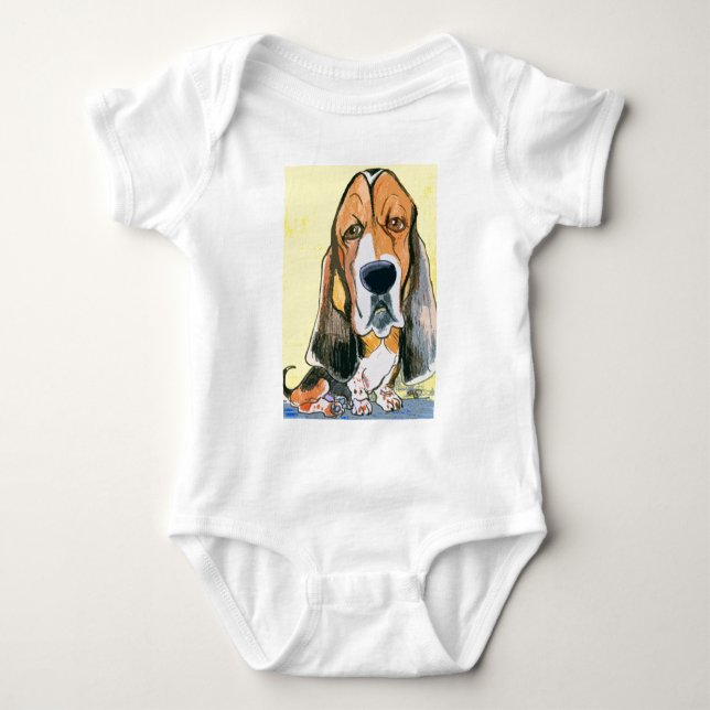 Bassethund Tee Shirt (Framsida)