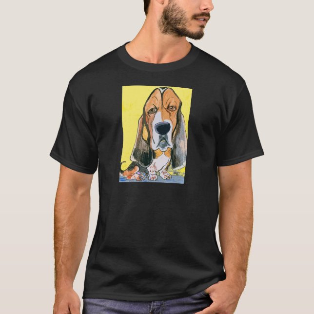 Bassethund Tee Shirt (Framsida)