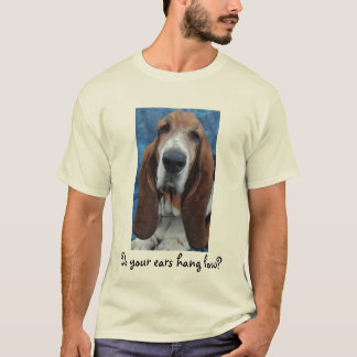 Bassethunden gå i ax manar T-tröja Tee Shirt