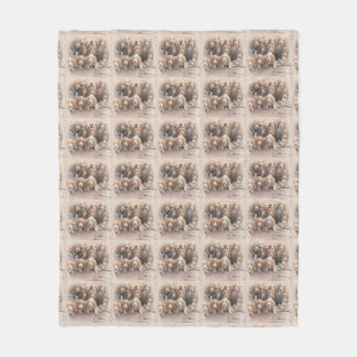 Bassethundfilt Fleecefilt