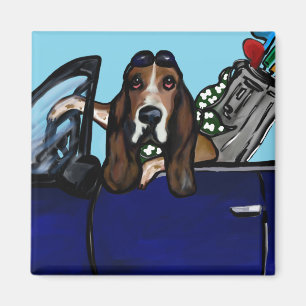 BASSETHUNDGOLFARE MAGNET