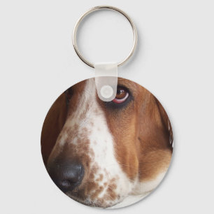 Bassethundhund Keychain Nyckelring