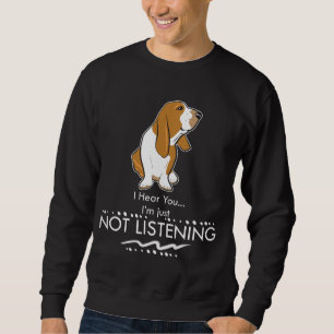 Bassethundhunden - hör dig I-förmiddagen precis Lång Ärmad Tröja