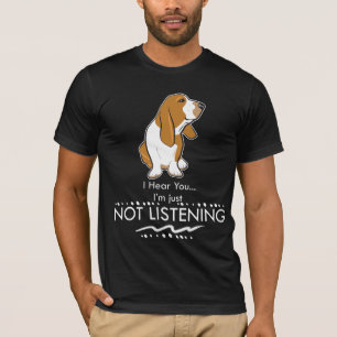 Bassethundhunden - hör dig I-förmiddagen precis T Shirt