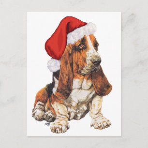 Bassethundjul Helg Vykort