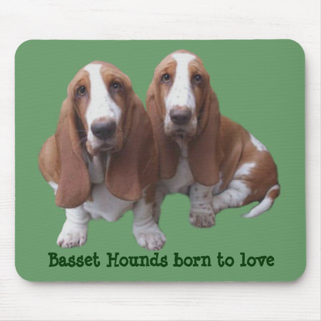 Bassethundkompisar Mousepad Musmatta (Framsidan)