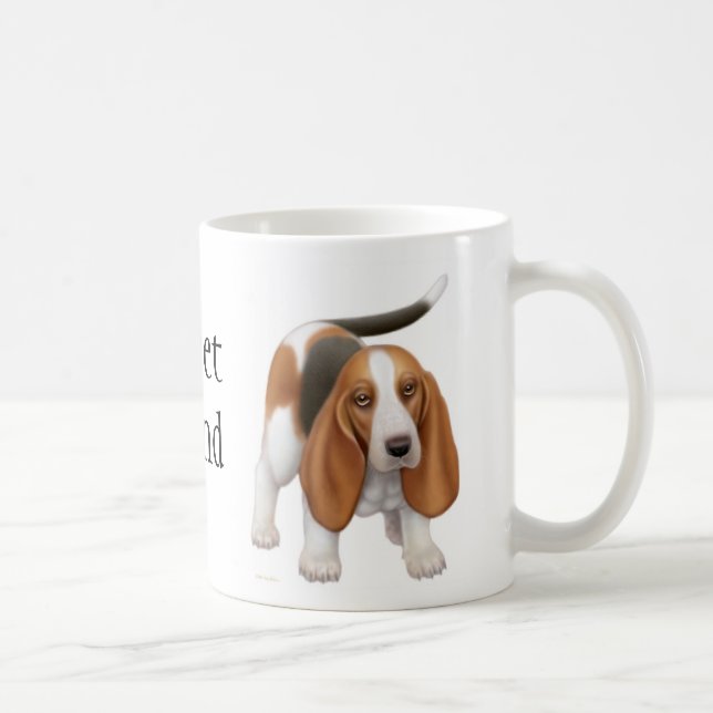 Bassethundmugg Kaffemugg (Höger)