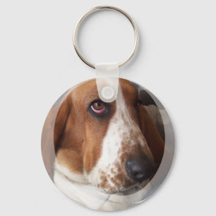 Bassethundvalp Keychain Nyckelring