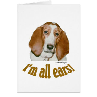 Bassetöron Hälsningskort