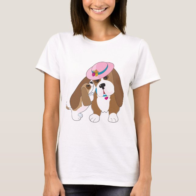 Bassetsamtalmamma T-shirt (Framsida)