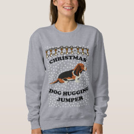 Bassett Hound jul Hund Hugger T Shirt