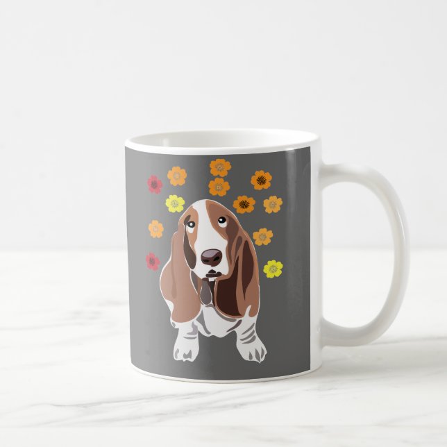 Bassett Hound Kaffemugg (Höger)